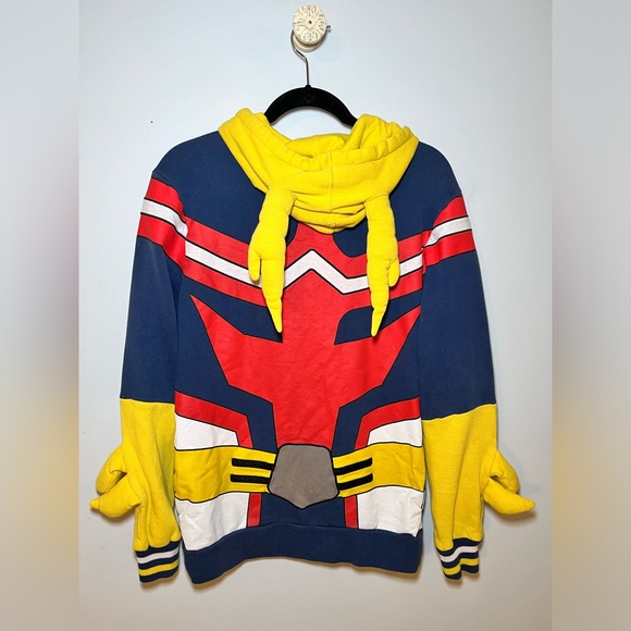 MY HERO ACADEMIA FUNIMATION ALL MIGHT COSPLAY FULL ZIP HOODIE. SIZE SMALL - Picture 10 of 14